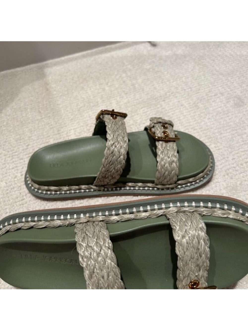 Ulla Johnson Kiera Raffia Slide sandals - Picture 7 of 9